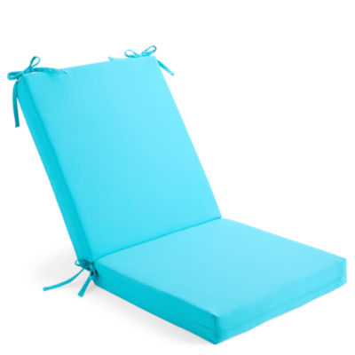 Outdoor Oasis Horizon Turquoise Fade Resistant Patio Chair Cushion
