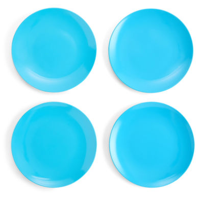 Outdoor Oasis Solid Blue 4-pc. Dinner Plate