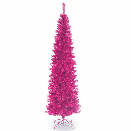 National Tree Co. 6 Foot Pink Tinsel Christmas Tree