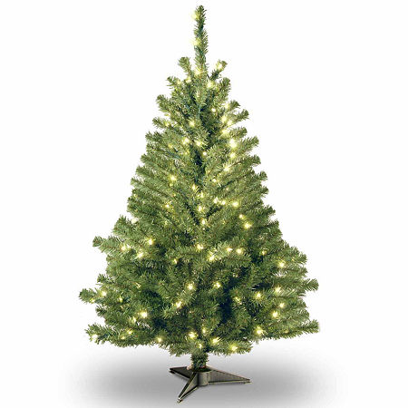 National Tree Co. Kincaid Spruce 4 Foot Pre-Lit Spruce Christmas Tree, One Size, Green