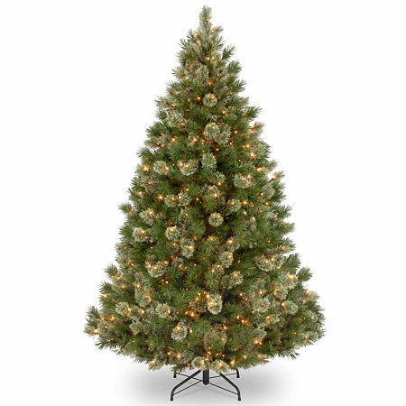 National Tree Co. Wispy Willow Grande 7 1/2 Foot Pre-Lit Christmas Tree, One Size, Green