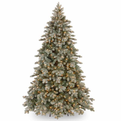National Tree Co. Poly Frosted Colorado Spruce Hinged 7 1/2 Foot Pre