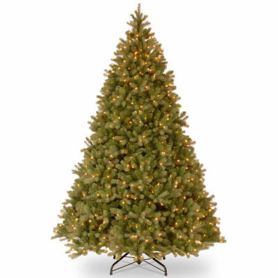 National Tree Co. Downswept Douglas Fir Hinged 10 Foot Pre-Lit Fir Christmas Tree