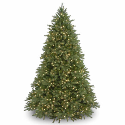 National Tree Co. Jersey Fraser Fir Hinged 9 Foot Pre-Lit Fir Christmas Tree