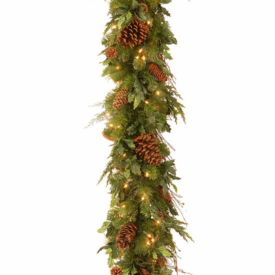 National Tree Co. Juniper Mix Pine Indoor Outdoor Christmas Garland