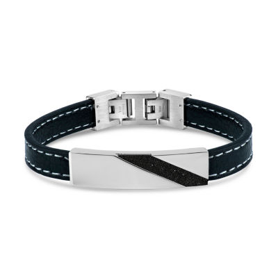 Mens Stainless Steel 9 Inch Id Bracelet