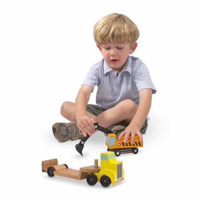 Melissa & Doug Trailer & Excavator Interactive Toy