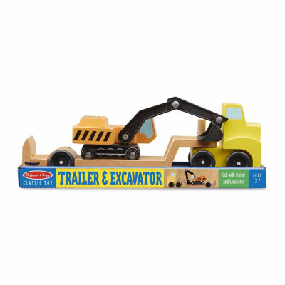 Melissa & Doug Trailer & Excavator Interactive Toy