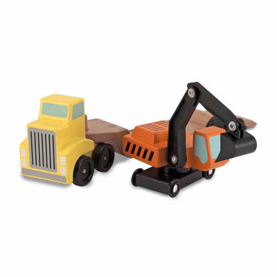 Melissa & Doug Trailer & Excavator Interactive Toy