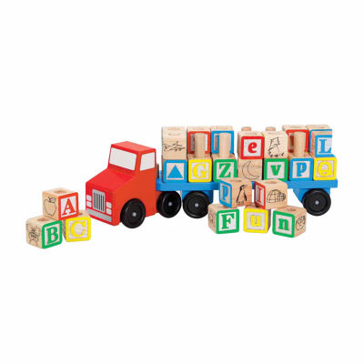 Melissa & Doug Alphabet Truck Building Blocks 30-pc.