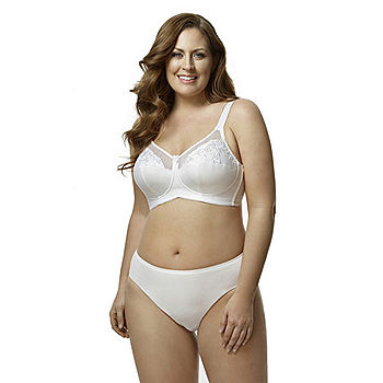 Elila Embroidered Microfiber Softcup Full Coverage Bra - 1301