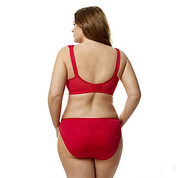 Elila Jacquard Softcup Bra in Red