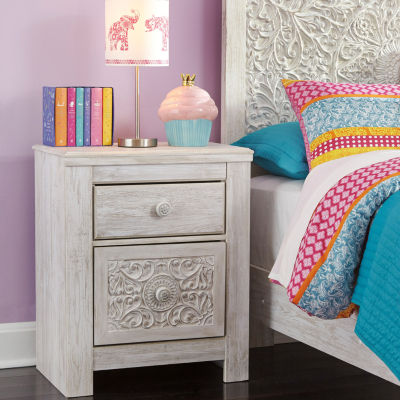 Signature Design by Ashley Paxberry 25" 2 Drawer Charging Nightstand