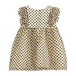 Pastourelle By Pippa & Julie Baby Girls Short Sleeve Flutter Sleeve A-Line Dress