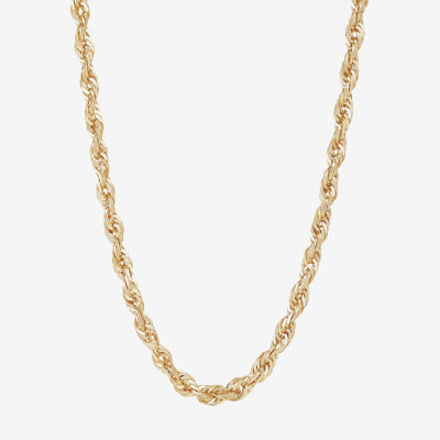 14K Gold Inch Solid Rope Chain Necklace