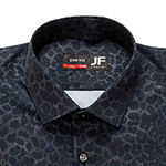 JF J.Ferrar Mens Spread Collar Long Sleeve Easy Care Stretch Fabric Dress Shirt