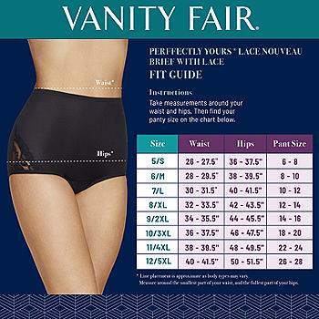 Vanity Fair Women's Perfectly Yours Ravissant Tailored Nylon Brief Panty  3-Pack 15712A- Swh Multi- 5 : : Clothing, Shoes & Accessories