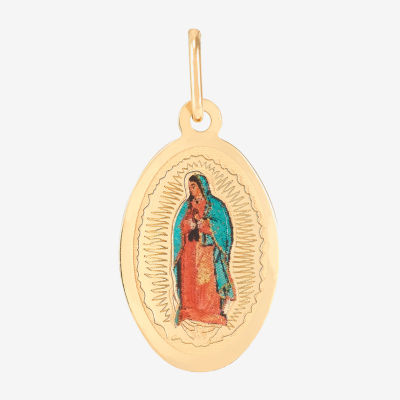 Religious Jewelry Unisex Adult 14K Gold Oval Pendant