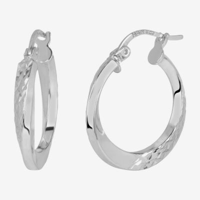 Sterling Silver 20.3mm Hoop Earrings