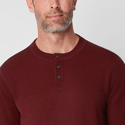 Essentials Men's Standard Regular-Fit Long-Sleeve Waffle