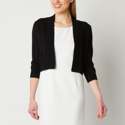 Perceptions Womens 3/4 Sleeve Shrug