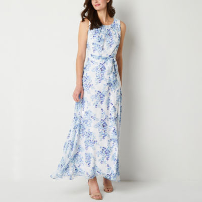 R & K Originals Petite Sleeveless Floral Maxi Dress