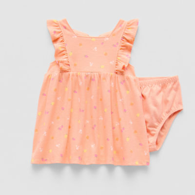 Okie Dokie Baby Girls 2-pc. Short Sleeve A-Line Dress