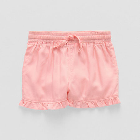 Okie Dokie Toddler & Little Girls Pull-On Short, 12 Months, Pink