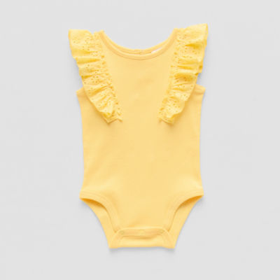 Okie Dokie Baby Girls Round Neck Sleeveless Bodysuit