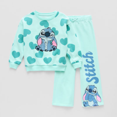 Disney Collection Little & Big Girls 2-pc. Fleece Lilo & Stitch Pant Set