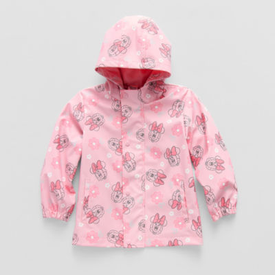 Disney Collection Little & Big Girls Hooded Minnie Mouse Lightweight Raincoat