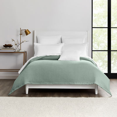 Nautica Baird Diamond Knit Solid Cotton Bed Blanket