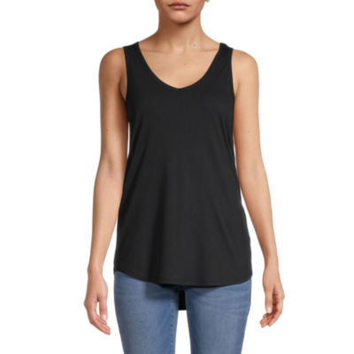 a.n.a Womens Scoop Neck Sleeveless Tank Top - JCPenney