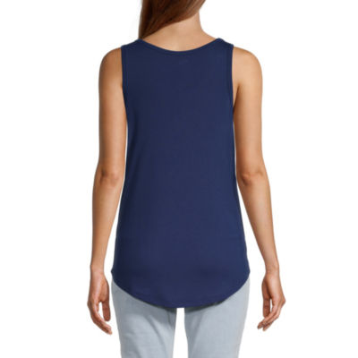 a.n.a Womens Scoop Neck Sleeveless Tank Top