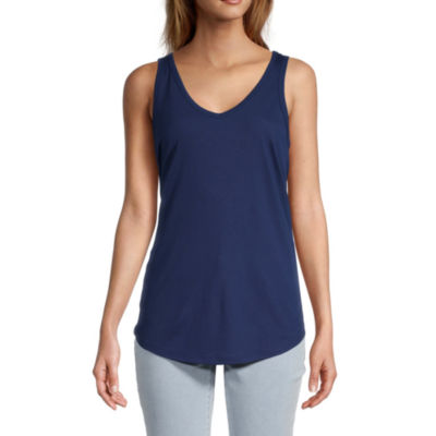 a.n.a Womens Scoop Neck Sleeveless Tank Top