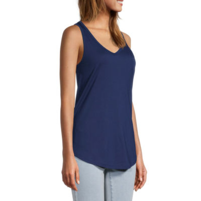 a.n.a Womens Scoop Neck Sleeveless Tank Top