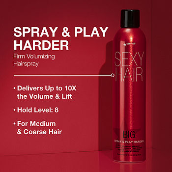 Sexy Hair Big Volumizing Hairspray, Spray & Play Harder - 10 oz