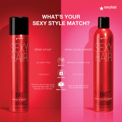 Sexy Hair Big Spray & Play Strong Hold Hair Spray-10 oz.