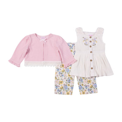 Little Lass Toddler Girls 3-pc. Pant Set