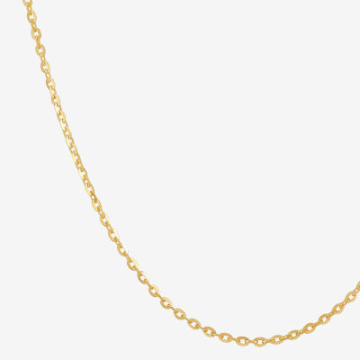 Made in Italy 14K Gold 18 Inch Solid Rolo Chain Necklace