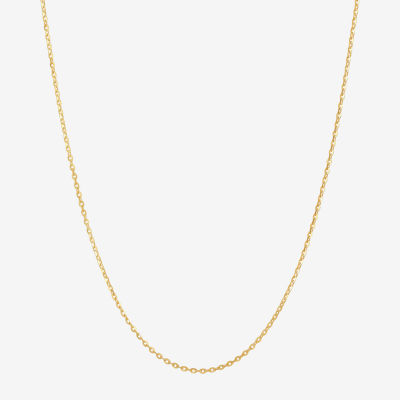 Made in Italy 14K Gold 18 Inch Solid Rolo Chain Necklace