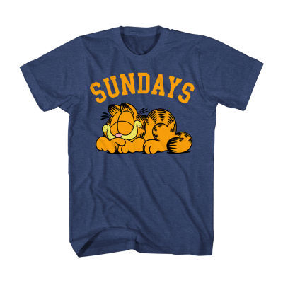 Big and Tall Mens Crew Neck Short Sleeve Regular Fit Garfield Graphic T-Shirt