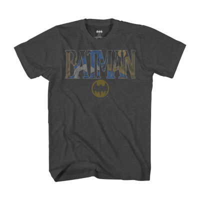 Big and Tall Mens Crew Neck Short Sleeve Regular Fit Batman Graphic T-Shirt