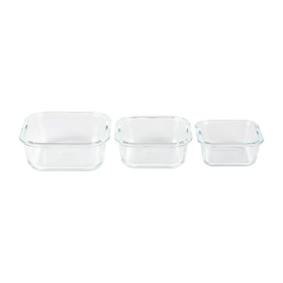 Martha Stewart Hadsell 6-pc. Square Glass Storage Containers