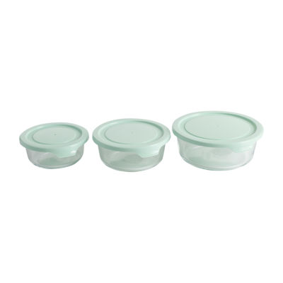 Martha Stewart Hadsell 6-pc. Round Glass Storage Containers