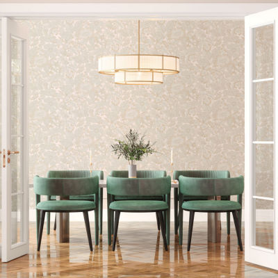 Tempaper Metallic Bloom Peel & Stick Wallpaper