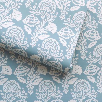 Tempaper Floral Damask Peel & Stick Wallpaper