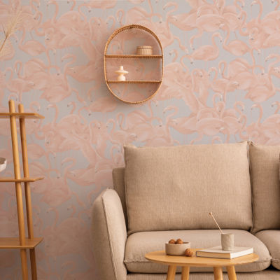 Tempaper Flamingo Peel & Stick Wallpaper