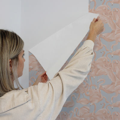 Tempaper Flamingo Peel & Stick Wallpaper