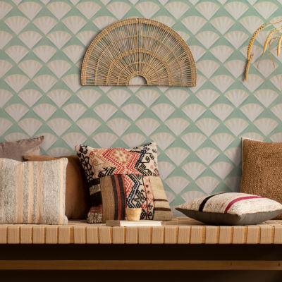 Tempaper Deco Shell Peel & Stick Wallpaper